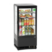 Мини витрина-холодильник 78 л, 700277G, Bartscher, черная