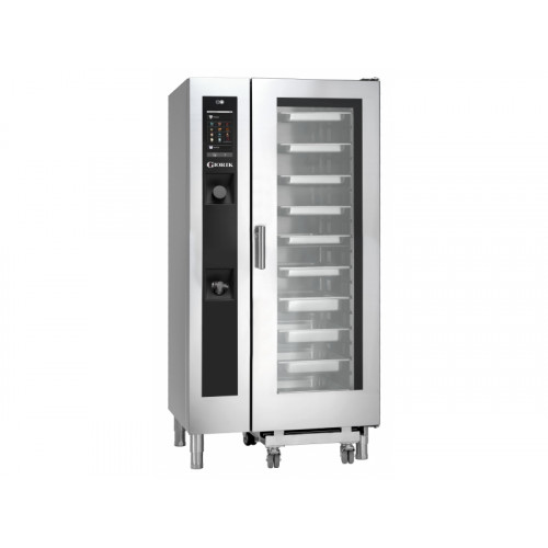 Combi oven gas Steambox Evolution Giorik H model (with high efficiency boiler and touchscreen) SEHG201W