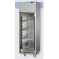 Холодильный шкаф из нержавеющей стали, с стеклянной дверью с нормальной температурой, с 1 неоновой лампой внутри Tecnodom AF04EKOTNPV