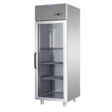 Glass door Normal Temperature Stainless Steel 600 Refrigerated Cabinet with 1 Neon light inside Tecnodom AF06EKOMTNPV