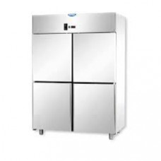 Холодильный шкаф статический 1200 с 4 маленькими дверьми, из нержавеющей стали ,с нормальной температурой, Tecnodom A412EKOES