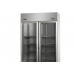 Холодильный шкаф 1200 с 2 стеклянными дверьми, из нержавеющей стали, с двойной температурой (LT +LT),с 2 неоновыми огнями лампами, Tecnodom AF12EKONNPV