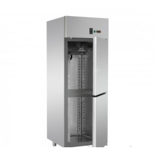 Холодильный шкаф GN 2/1 из нержавеющей стали,с 2 маленькими дверьми, предназначенный для удаленного конденсационного блока нормальной температуры,Tecnodom A207EKOMTNSG