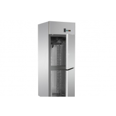 Холодильный шкаф статический GN 2/1 из нержавеющей стали, для мяса, с двумя маленькими дверьми, с нормальной температурой,Tecnodom A207EKOESAC