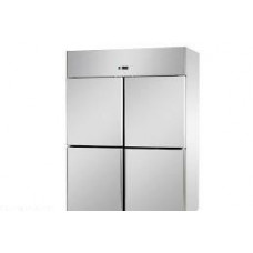 4 half doors Normal Temperature Stainless Steel GN 2/1 Refrigerated Fish Cabinet , Tecnodom A414EKOMTNFH