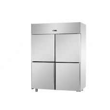 Dulap frigorific 600x400 , static, cu 4 uși mici , pentru patiserie, din oțel inoxidabil , cu temeperatura normală, Tecnodom A414EKOMBTPS