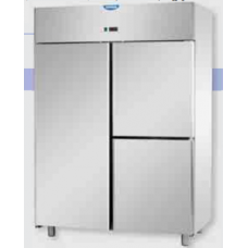 Холодильный шкаф GN 2/1 из нержавеющей стали, с 3 дверьми, предназначенный для удаленного конденсационного блока низкой температуры, Tecnodom A314EKOMBTSG