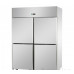 Холодильный шкаф статический GN 2/1 из нержавеющей стали, с 4 маленькими дверьми, с нормальной температурой, Tecnodom A414EKOES