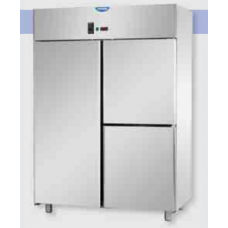 Dulap frigorific static GN 2/1, cu 3 uși ,pentru carne,  din oțel inoxidabil , cu  temperatură normală, Tecnodom A314EKOESAC
