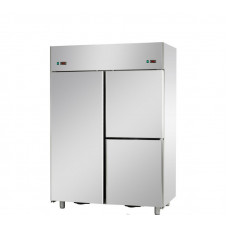 3  doors double temperature (NT + LT) Stainless Steel GN 2/1 Refrigerated Cabinet ,Tecnodom A314EKOPN