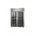 Холодильный шкаф GN 2/1 , из нержавеющей стали, с 2 стеклянными дверьми, с двойной температурой (NT + LT) , с 2 неоновыми лампами внутри, Tecnodom AF14EKOPNPV