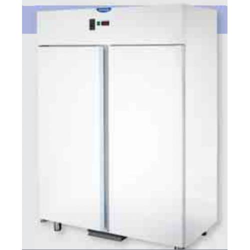 Холодильный шкаф GN 2/1 , из нержавеющей стали,с нормальной температурой, для рыбы, c 2 дверьми,белым покрытием ,Tecnodom AF14ISOMTNFHW