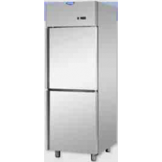 2 half doors Low Temperature Stainless Steel GN 2/1 Refrigerated Cabinet, Tecnodom A207MIDMBT