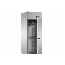 Dulap frigorific din oțel inoxidabil ,600x400, cu 2 uși mici, cu temperatură joasă, pentru patiserie, Tecnodom A207MIDMBTPS