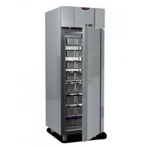Холодильный шкаф GN 2/1, из нержавеющей стали ,предназначенный для удаленного конденсационного блока низкой температуры, Tecnodom AF07MIDMBTSG