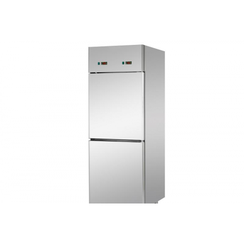 Dulap frigorific static din oțel inoxidabil ,GN 2/1, cu 2 uși mici,  cu temperatură normală, Tecnodom A207MIDES
