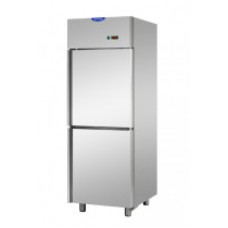 Dulap frigorific  din oțel inoxidabil ,GN 2/1, cu 2 uși mici,  cu temperatură dublă (LT + LT), Tecnodom A207MIDNN