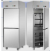 2 half doors double temperature (NT + LT) Stainless Steel GN 2/1 Refrigerated Cabinet , Tecnodom A207MIDPN