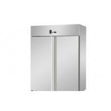 2 doors Normal Temperature Stainless Steel GN 2/1 Refrigerated Fish Cabinet , Tecnodom AF14MIDMTNFH