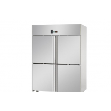 Холодильный шкаф GN 600x400, из нержавеющей стали, с 4 маленькими дверьми, с нормальной температурой, для кондитерских изделий, Tecnodom A414MIDMTNPS