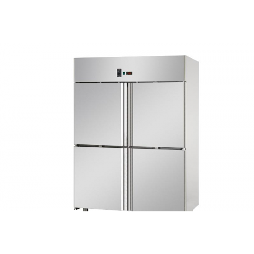 Dulap frigorific din oțel inoxidabil ,GN 600x400, cu 4 uși mici , cu temperatură normală, pentru patiserie, Tecnodom A414MIDMTNPS