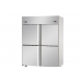 Dulap frigorific static din oțel inoxidabil ,GN 2/1, cu 4 uși mici, cu temperatură normală, Tecnodom A414MIDES