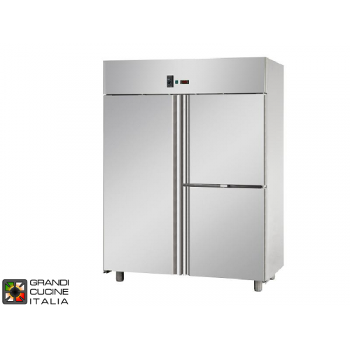 Холодильный шкаф GN 2/1, Статический из нержавеющей стали, с 3 дверьми, с нормальной температурой, для мяса Tecnodom A314MIDESAC
