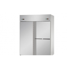 Холодильный шкаф GN 2/1, из нержавеющей стали, с 3  дверьми,с двойной температурой (LT + LT), Tecnodom A314MIDNN
