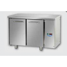 2 doors Stainless Steel GN 1/1 Refrigerated Counter designed for Normal Temperature remote condensing unit  , Tecnodom TF02EKOSG