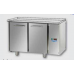 Masă frigorifică, din otel inoxidabil, cu 2 uși GN 1/1, fără suprafață de lucru, conceput pentru unitatea de condensare cu temperatură normală de la distanță ,Tecnodom TF02EKOSGSP