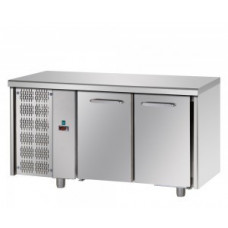 2 doors Stainless Steel GN 1/1 Refrigerated Counter with unit on the left side , Tecnodom TF02EKOGNSX