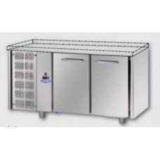 2 doors Stainless Steel GN 1/1 Refrigerated Counter without working top,  with unit on the left side, Tecnodom TF02EKOSPSX