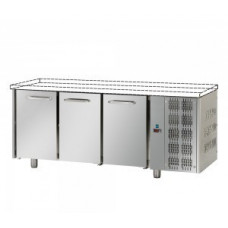 3 doors Stainless Steel GN 1/1 Refrigerated Counter without working top, Tecnodom TF03EKOSP