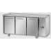 Морозильный стол, GN 1/1 из нержавеющей стали с 3 дверьми, без столешницы, предназначенный для выносной конденсационной установки с нормальной температурой, Tecnodom TF03EKOSGSP