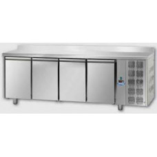 Masă frigorifică, din otel inoxidabil, GN 1/1, cu 4 uși, Tecnodom TF04EKOGN