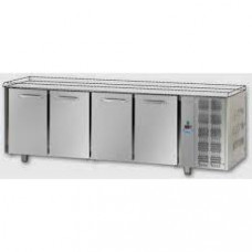 4 doors Stainless Steel GN 1/1 Refrigerated Counter without working top, Tecnodom TF04EKOSP