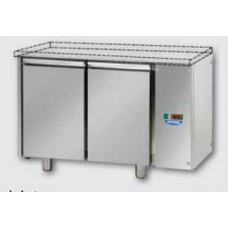 2 doors Stainless Steel GN 1/1 Refrigerated Counter without working top, designed for Normal Temperature remote condensing unit, Tecnodom TF02MIDSGSP