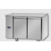 2 doors Stainless Steel GN 1/1 Refrigerated Counter without working top, designed for Normal Temperature remote condensing unit, with connections on the left side, Tecnodom TF02MIDSGSPSX