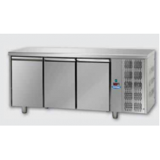 Masă frigorifică, din otel inoxidabil, MID GN 1/1, cu 3 uși, Tecnodom TF03MIDGN