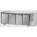 4 doors Stainless Steel GN 1/1 Refrigerated Counter designed for Normal Temperature remote condensing unit , Tecnodom TF04MIDSG
