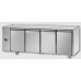 4 doors Stainless Steel GN 1/1 Refrigerated Counter without working top,  designed for Normal Temperature remote  condensing unit,  with connections on the left side, Tecnodom TF04MIDSGSPSX