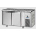 Masă frigorifică, din otel inoxidabil, MID GN 1/1, cu 2 uși, cu suprafață de lucru din granit, Tecnodom TF02MIDBTGRA