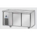 2 doors Low Temperature Stainless Steel GN 1/1 Refrigerated Counter without working top, with unit on the left side, Tecnodom TF02MIDBTSPSX