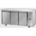 3 doors Stainless Steel GN 1/1 Refrigerated Counter designed for Low Temperature remote condensing unit, Tecnodom TF03MIDBTSG