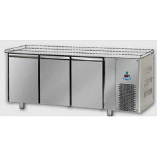 3 doors Low Temperature Stainless Steel GN 1/1 Refrigerated Counter without working top, Tecnodom TF03MIDBTSP