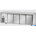 4 doors Low Temperature Stainless Steel GN 1/1 Refrigerated Counter without working top, with unit on the left side, Tecnodom TF04MIDBTSPSX