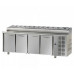 4 doors Stainless Steel GN 1/1 Refrigerated Snack Counter ,Tecnodom TF04MIDGNSK