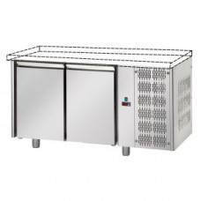 Кондитерский морозильный стол ,600x400, из нержавеющей стали с 2 дверьми, без столешницы, Tecnodom TP02MIDSP