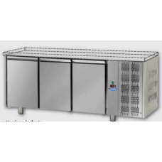 Кондитерский морозильный стол ,600x400, из нержавеющей стали с 3 дверьми, без столешницы, Tecnodom TP03MIDSP