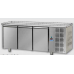 Masă frigorifică de patiserie, din otel inoxidabil, 600x400, cu 3 uși, fără suprafață de lucru , Tecnodom TP03MIDSP